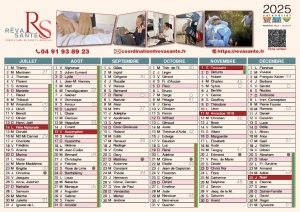 Calendrier. Création de maquette pour l'imprimerie, WebInk votre imprimeur à Marseille 13007