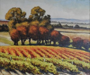 Tableau de Charles Sahuguet : Après-midi d'automne - 1970