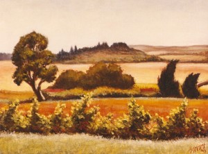 Tableau de Charles Sahuguet : Contre jour - 1973