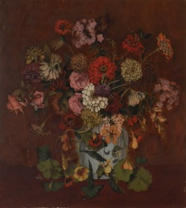 Tableau de l'artiste peintre Charles Sahuguet : Etude sur Bois 1948