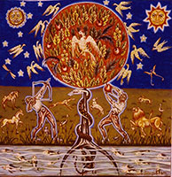 Tableau de Charles Sahuguet : L'Arbre - 1980