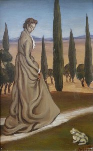 Tableau de Charles Sahuguet : La femme et le crapaud - 1968