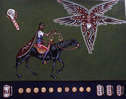 Tableau de Charles Sahuguet : Le troisième sceau - 1979 - 1980