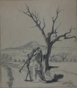 Tableau de Charles Sahuguet : Rencontre - 1944