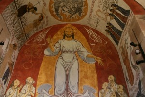 Tableau de l'artiste peintre Charles Sahuguet : Saint-Laurent de Zillisheim - 1954 - 1955