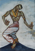 Tableau de Charles Sahuguet : Danseur hindou 1959