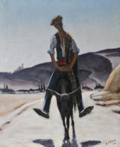 Tableau de Charles Sahuguet : L'Anier - 1955