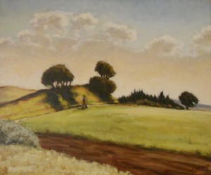 Tableau de Charles Sahuguet : Temps orageux - 1974
