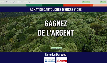 Achat cartouche vide imprimante - Création de site web par Webink à Marseille