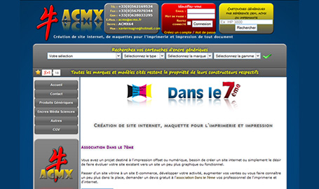 Acmx - Création de site web par Webink à Marseille