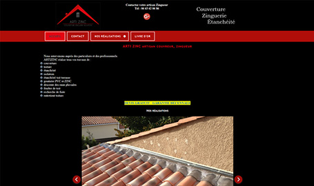 Arti Zinc - Création de site web par Webink à Marseille
