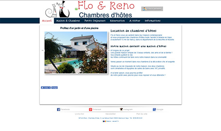 Flo & Reno Chambre d'hôtes - Création de site web par Webink à Marseille