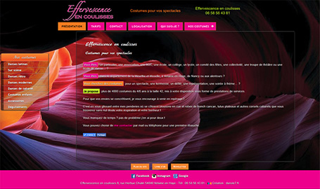 Effervescence en Coulisses - Création de site web par Webink à Marseille