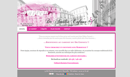 Dr Amélie Enfoux - Création de site web par Webink à Marseille