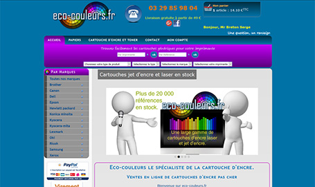 Éco Couleurs - Création de site web par Webink à Marseille