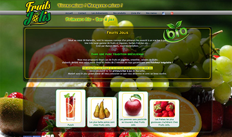 Fruits Jolis - Création de site web par Webink à Marseille
