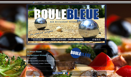 La Boule Bleue - Création de site web par Webink à Marseille