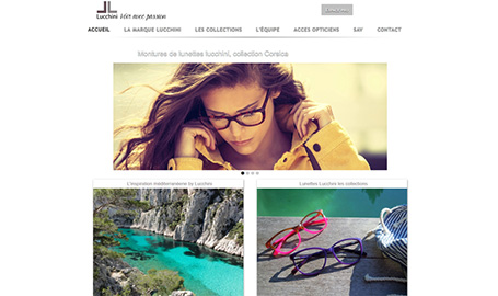 Lunettes-Lucchini - Création de site web par Webink à Marseille