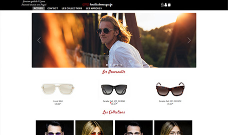 lunettes de marque - Création de site web par Webink à Marseille